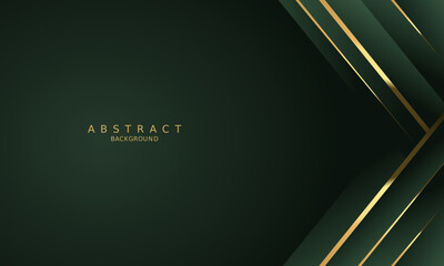 dark green luxury premium background and gold line.