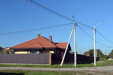 Countryside at autumn.Near Desna River.  Kiev Region ,Ukraine