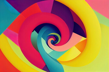 Obraz premium Abstract organic colorful shapes background wallpaper