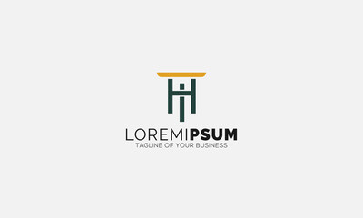 Law Firm HT Logo Design Template