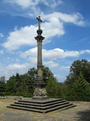 Obraz premium Cruzeiro de Paço de Sousa, historic cross with column, Porto - Portugal