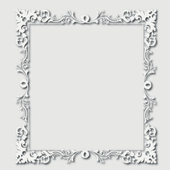 Frame, in the style of an ornament, Vector illustration eps 10, Art.