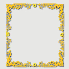 Frame, in the style of an ornament, Vector illustration eps 10, Art.