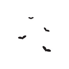 Fototapeta na wymiar Insect fly icon logo vector