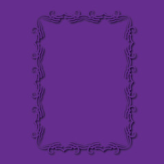 Frame, in the style of an ornament, Vector illustration eps 10, Art.