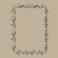 Frame, in the style of an ornament, Vector illustration eps 10, Art.