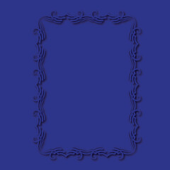 Frame, in the style of an ornament, Vector illustration eps 10, Art.