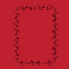 Frame, in the style of an ornament, Vector illustration eps 10, Art.