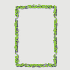 Frame, in the style of an ornament, Vector illustration eps 10, Art.