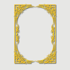Frame, in the style of an ornament, Vector illustration eps 10, Art.