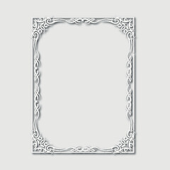 Frame, in the style of an ornament, Vector illustration eps 10, Art.
