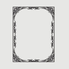 Frame, in the style of an ornament, Vector illustration eps 10, Art.