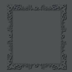 Frame, in the style of an ornament, Vector illustration eps 10, Art.