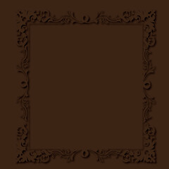 Frame, in the style of an ornament, Vector illustration eps 10, Art.