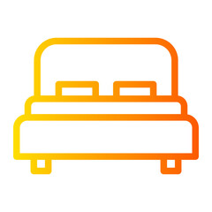 bed gradient icon