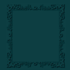 Frame, in the style of an ornament, Vector illustration eps 10, Art.