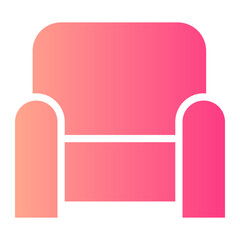 sofa gradient icon
