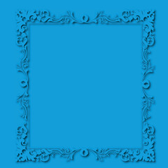 Frame, in the style of an ornament, Vector illustration eps 10, Art.