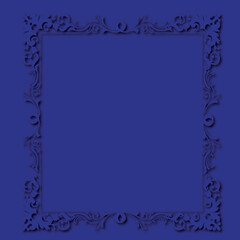 Frame, in the style of an ornament, Vector illustration eps 10, Art.