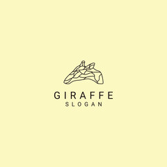 Giraffe logo desing icon vector