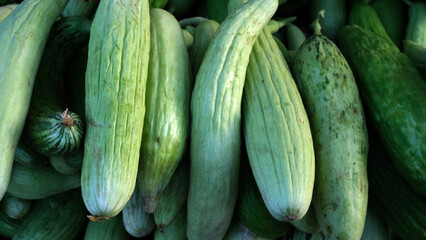 Armenian cucumbers waiting to be sold