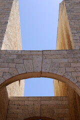Geometric architectural details in the construction of buildings and structures in Israel.