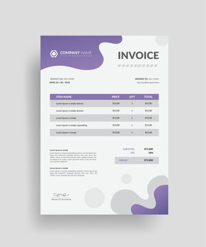 Creative Liquidity Business Invoice Design Template, Bill Form Business Invoice Accounting