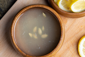 Fresh yellow lemon with lots of juice