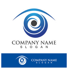 Eye care vector logo design