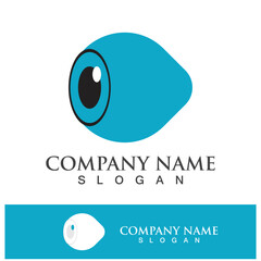 Eye care vector logo design