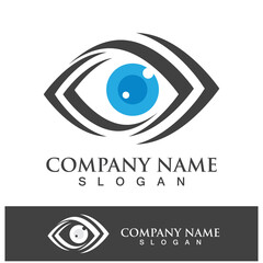 Eye care vector logo design