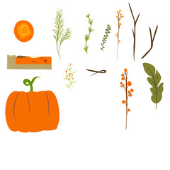 Naklejka na ściany i meble Illustration vector graphic of Fall season, perfect for Thanksgiving decoration