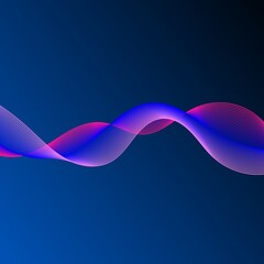 abstract blue wave background