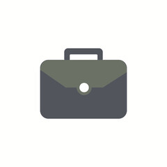 suitcase business object icon vector