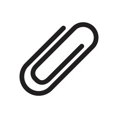 paper clip icon vector design template