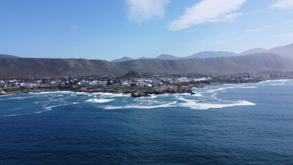 Aerial of Hermanus, South Africa