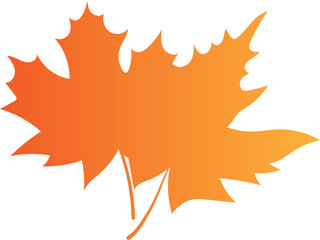 Fototapeta premium Maple Leaf Silhouettes Gradient Decoration