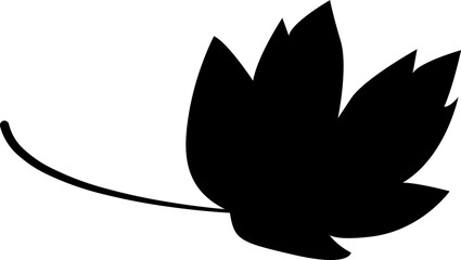 Fototapeta premium Maple Leaf Silhouette Illustration Leaves