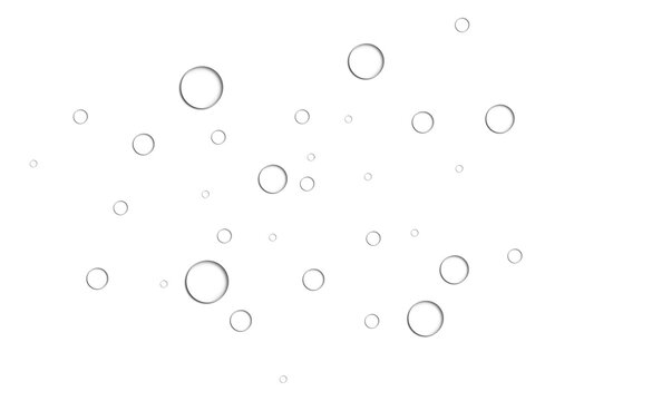 水滴_丸型円形_汗_雨_水分_液体のイメージ（背景透過png／合成用素材）