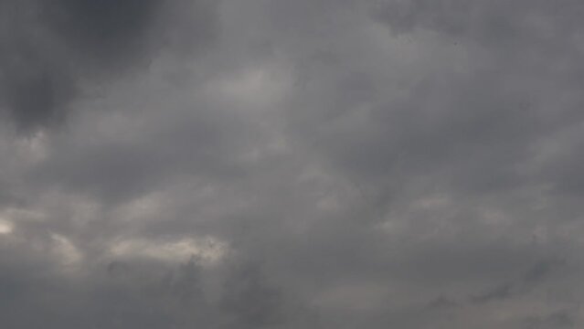 Thick Dark Heavy Cloud Time Lapse