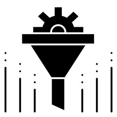 funnel solid icon