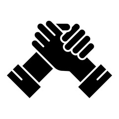 Fototapeta premium partner solid icon
