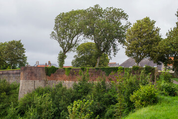 Defensive walls around the town of Montreuil sur Mer, France