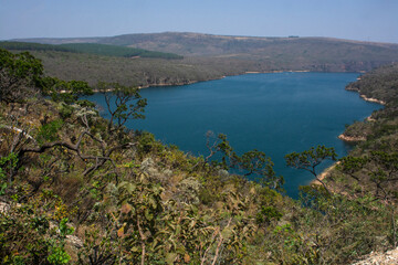 lake and mountains