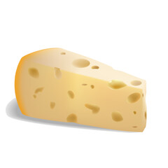 A piece of milk fresh cheese, healthy food and delicious food