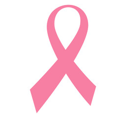 pink ribbon, breast cancer awareness symbol or sign