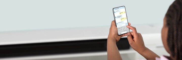 Girl Using Smart Phone