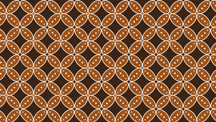 seamless batik kawung patern background 