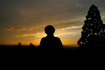 Sunset in Todaiji, Nara.