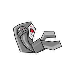 cartoon robot flat design template